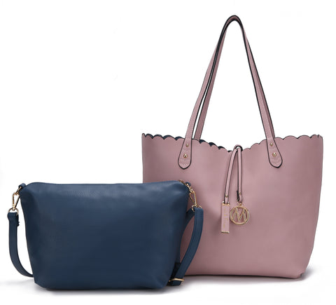 Amahia Reversible Tote Bag and Crossbody Set