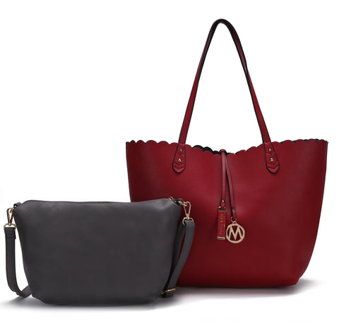 Amahia Reversible Tote Bag and Crossbody Set