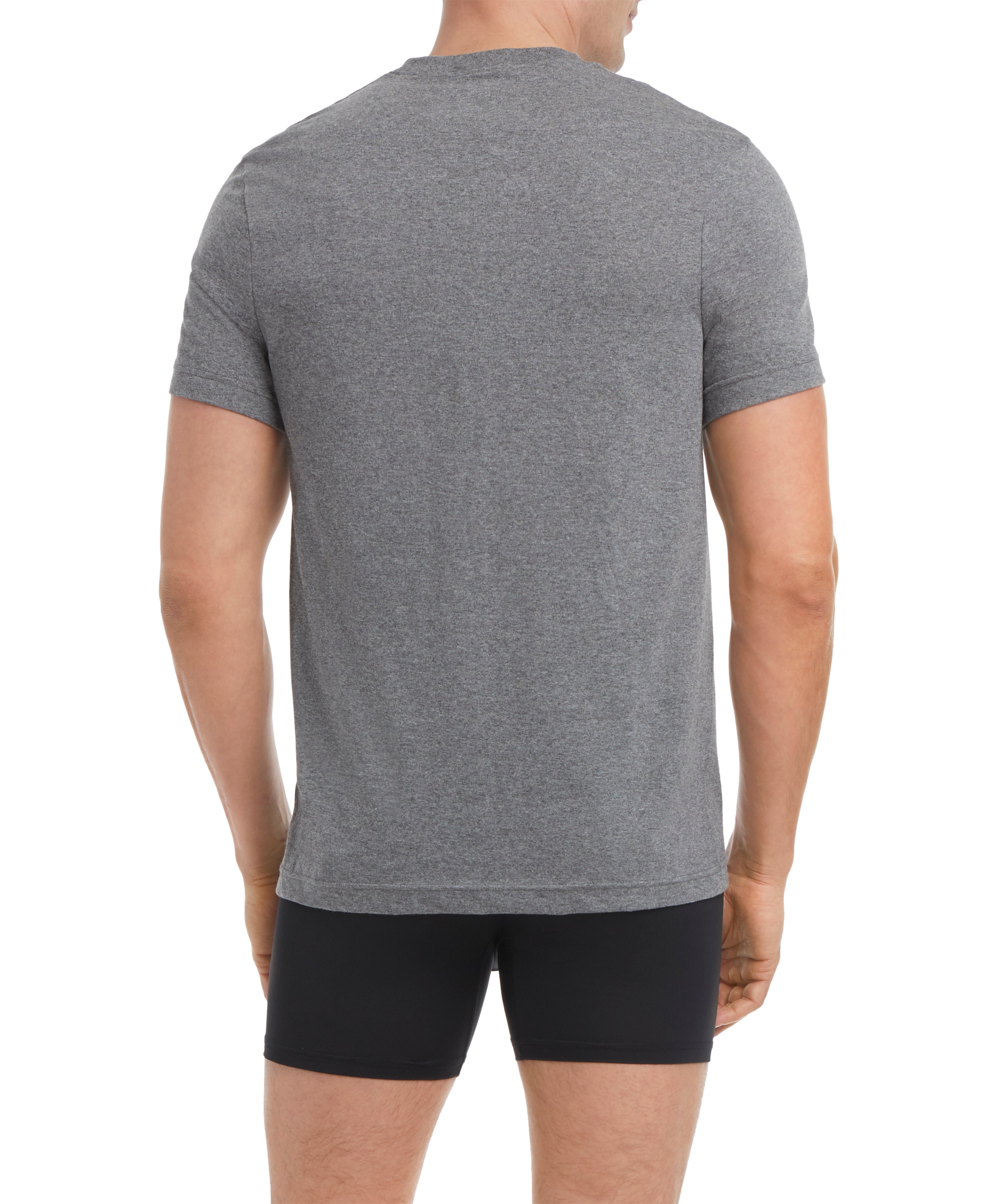  2xist Performance Cotton 3 Pack Crew Neck Tee - Charcoalheather - Bonton