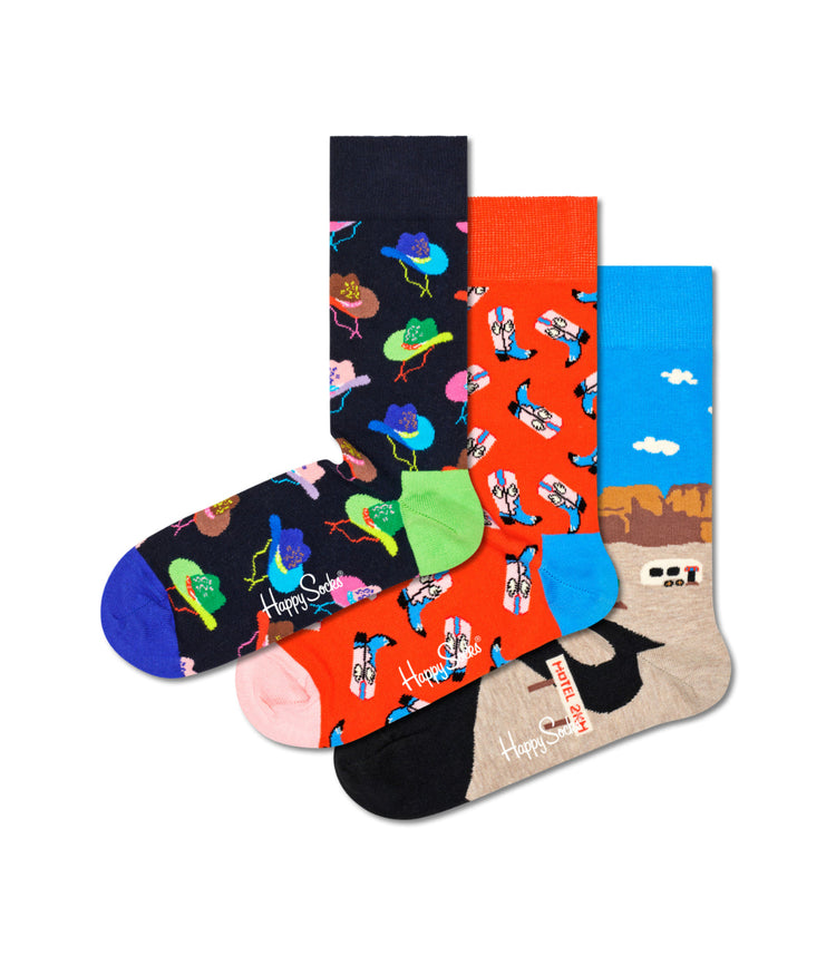 3-Pack Welcome To.. Socks Gift Set Multi