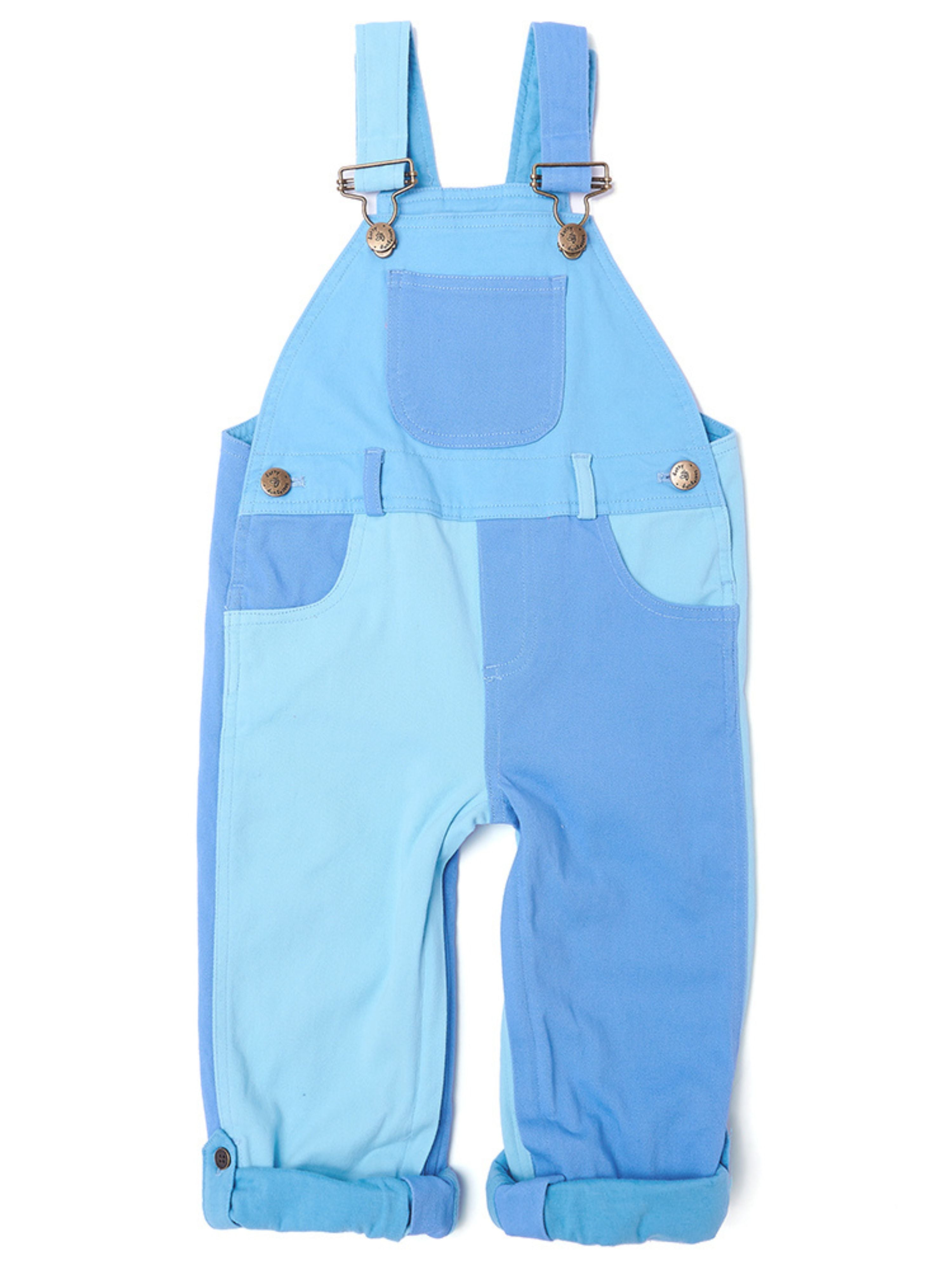  Dotty Dungarees Tonal Colourblock Overalls - Pink - Bonton