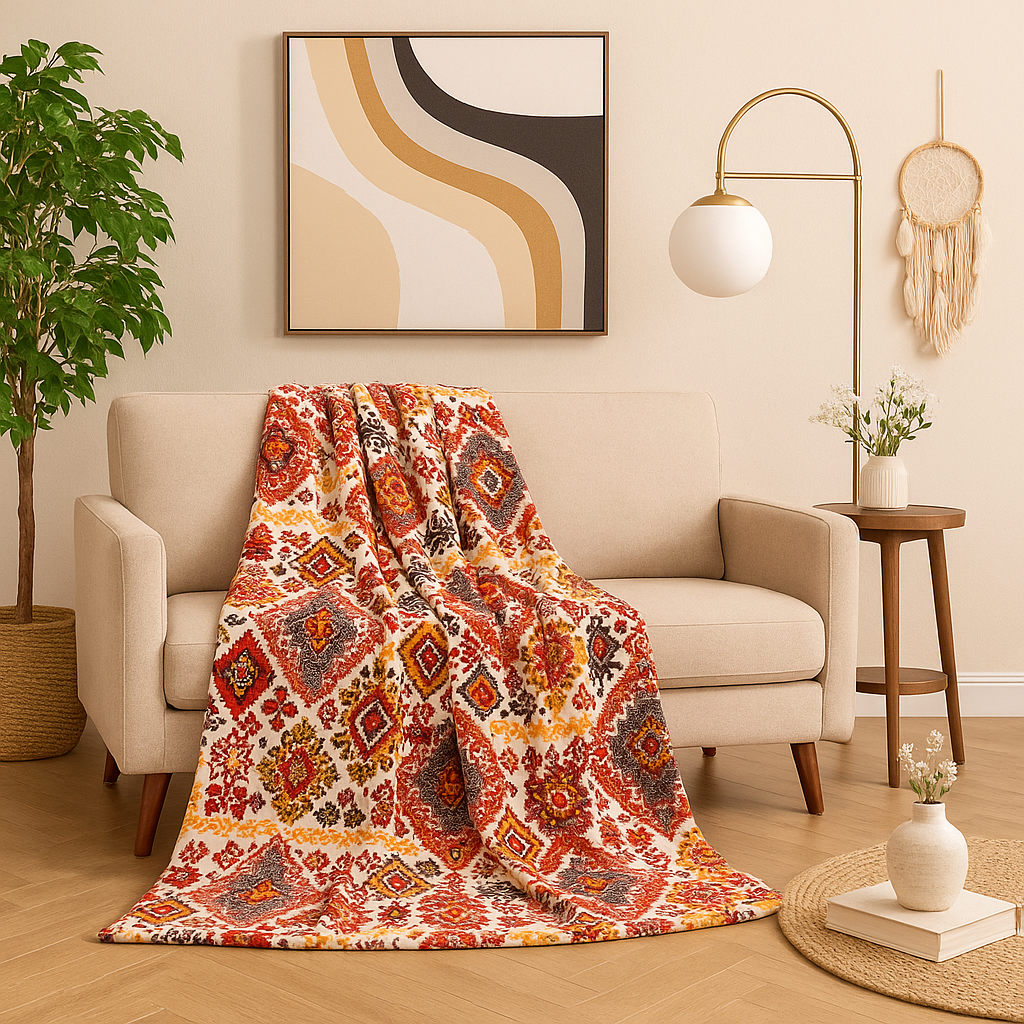  DaDa Bedding Collection DaDa Bedding Southwestern Havana Geometric Soft Plush Fleece Flannel Throw Blanket (XY1012) by DaDa Bedding Collection - 50