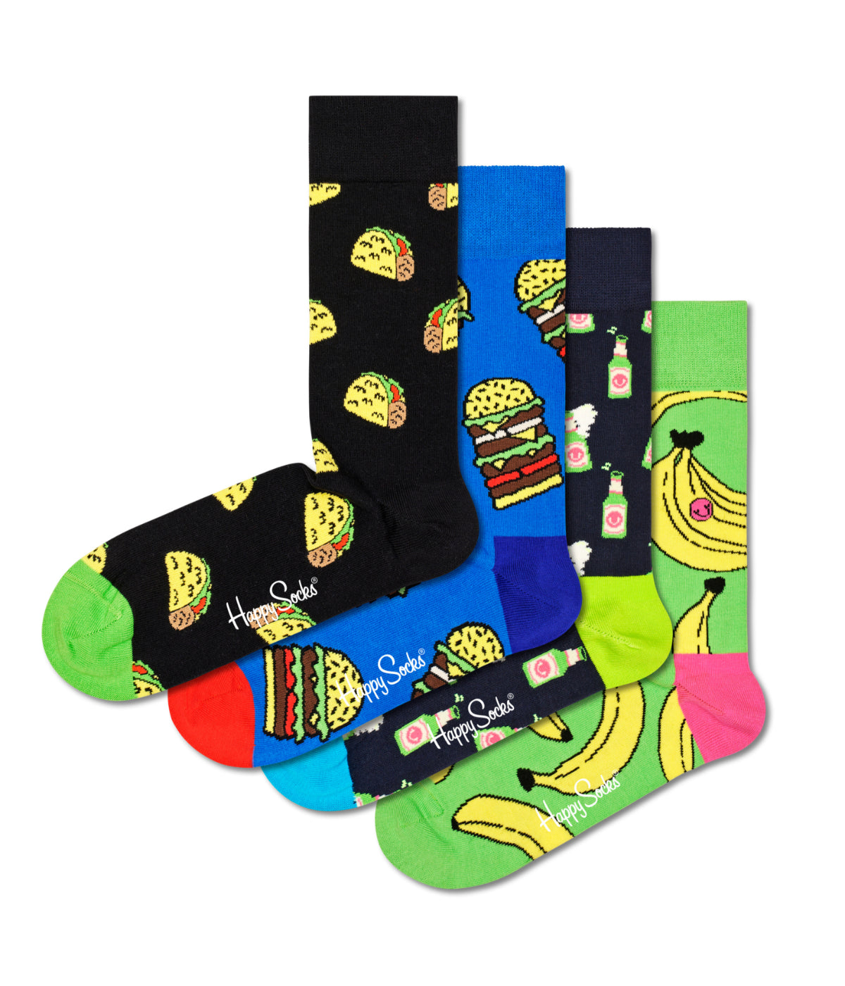  Happy Socks 4-Pack Yummy Yummy Socks Gift Set Multi - Multi - Bonton