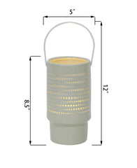 Ceramic Lantern Featuring LED Scale