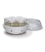Automatic Yogurt Maker with 7 Glass Jars and 15 Hours Timer White