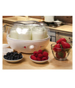 Automatic Yogurt Maker with 7 Glass Jars and 15 Hours Timer White