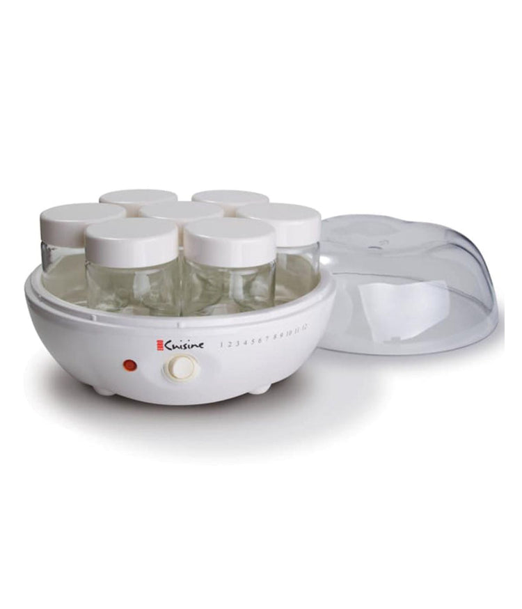 Electric Yogurt Maker with 7 Glass Jars White