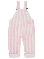 Wide Stripe Denim Overalls