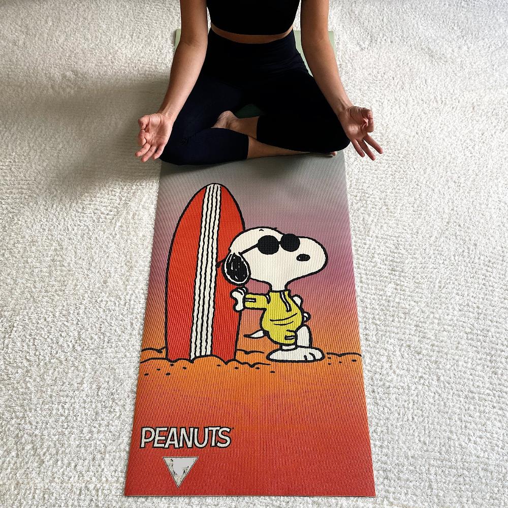  Yune Yoga Yune Yoga Mat Peanuts Snoopy Surf by Yune Yoga - Default Title - Bonton