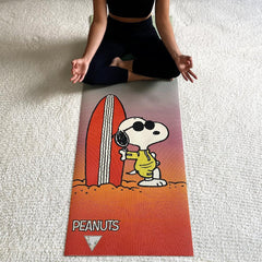 Yune Yoga Mat Peanuts Snoopy Surf by Yune Yoga