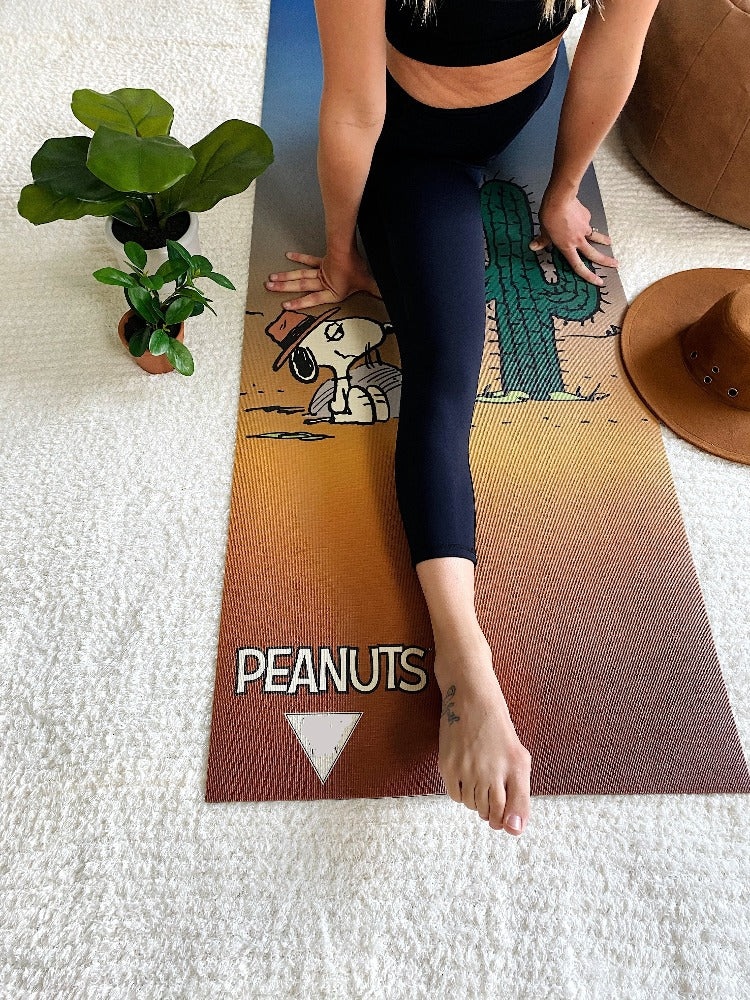  Yune Yoga Yune Yoga Mat Peanuts Snoopy Spike Desert by Yune Yoga - Default Title - Bonton