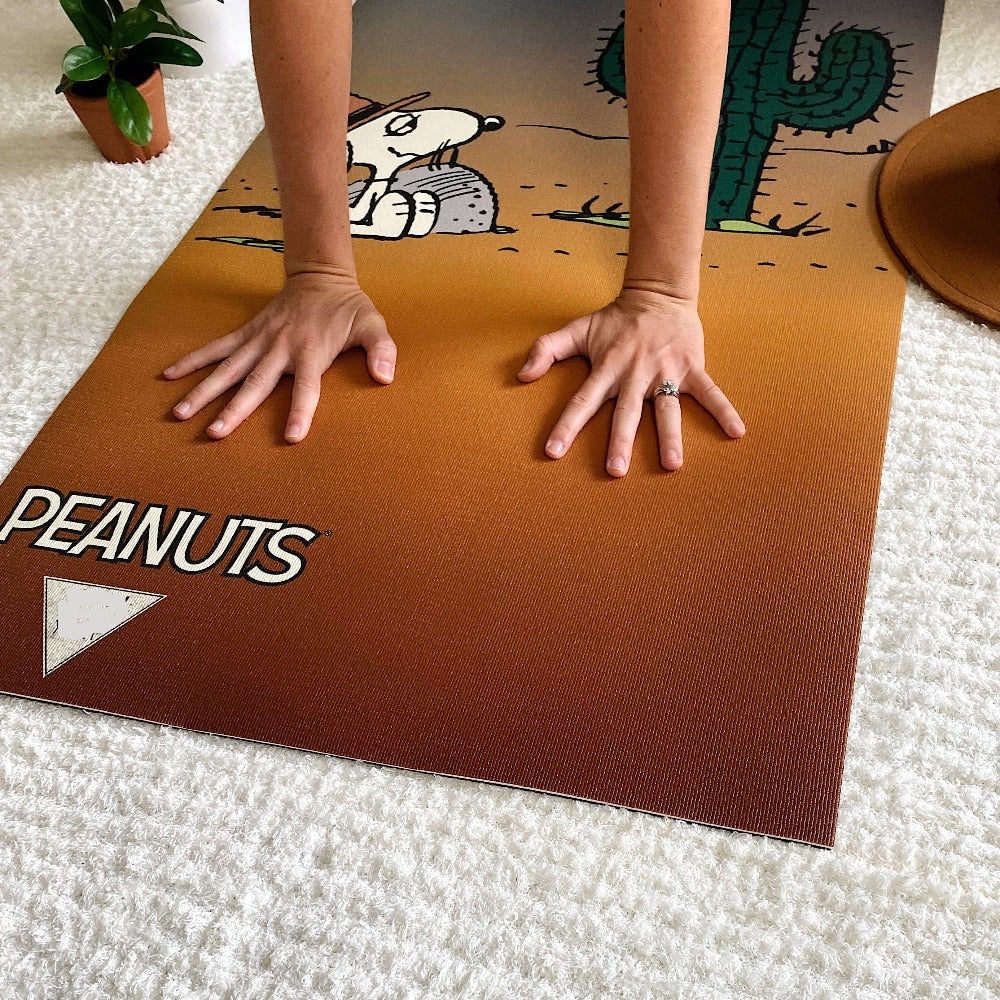  Yune Yoga Yune Yoga Mat Peanuts Snoopy Spike Desert by Yune Yoga - Default Title - Bonton