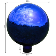 Mirrored Gazing Globe Ball - 10" Diameter Pack of 2