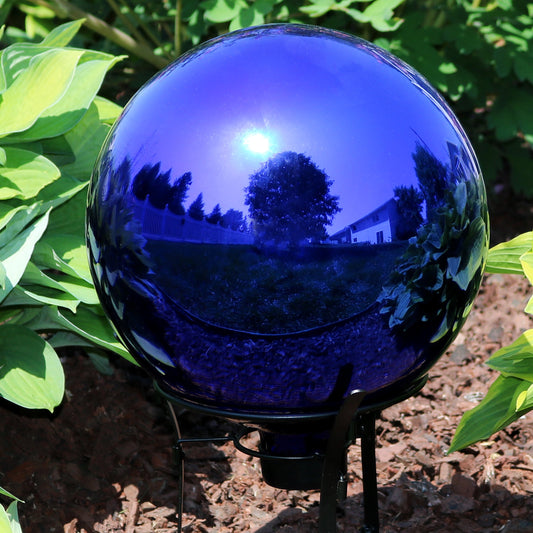 Mirrored Gazing Globe Ball - 10" Diameter Pack of 2