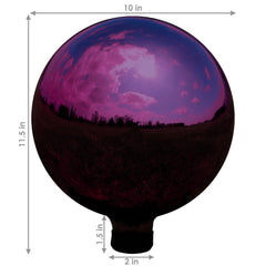 Mirrored Gazing Globe Ball - 10" Diameter Pack of 2