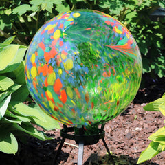 Bright Summer Burst Gazing Globe Sphere - 10" Diameter Pack of 2