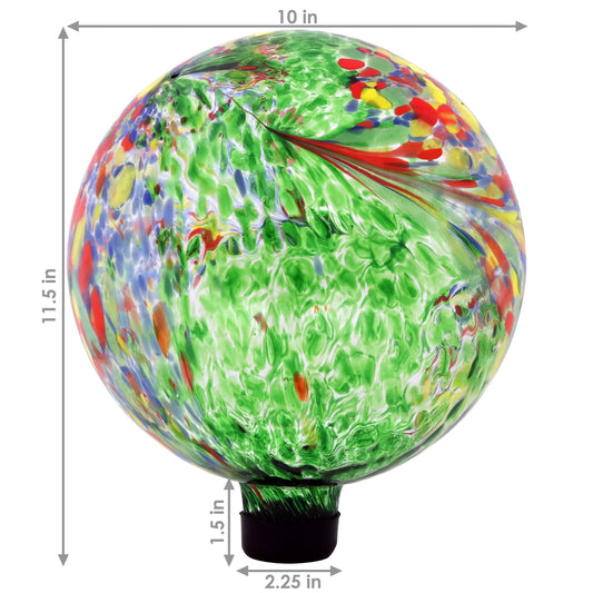 Bright Summer Burst Gazing Globe Sphere - 10" Diameter