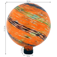 Bright Summer Burst Gazing Globe Sphere - 10" Diameter Pack of 2