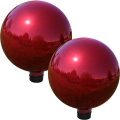 Mirrored Gazing Globe Ball - 10" Diameter Pack of 2