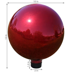 Mirrored Gazing Globe Ball - 10" Diameter