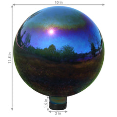 Mirrored Gazing Globe Ball - 10" Diameter Pack of 2