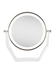 Lighted Makeup Mirror with 8X/1X Magnification & Swivel