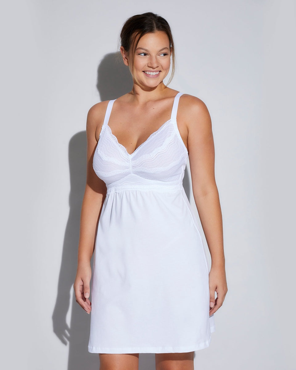  Cosabella Curvy Babydoll - White - Bonton