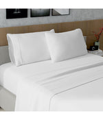 Cotton 400TC Sateen Pillowcases Set of 2 White