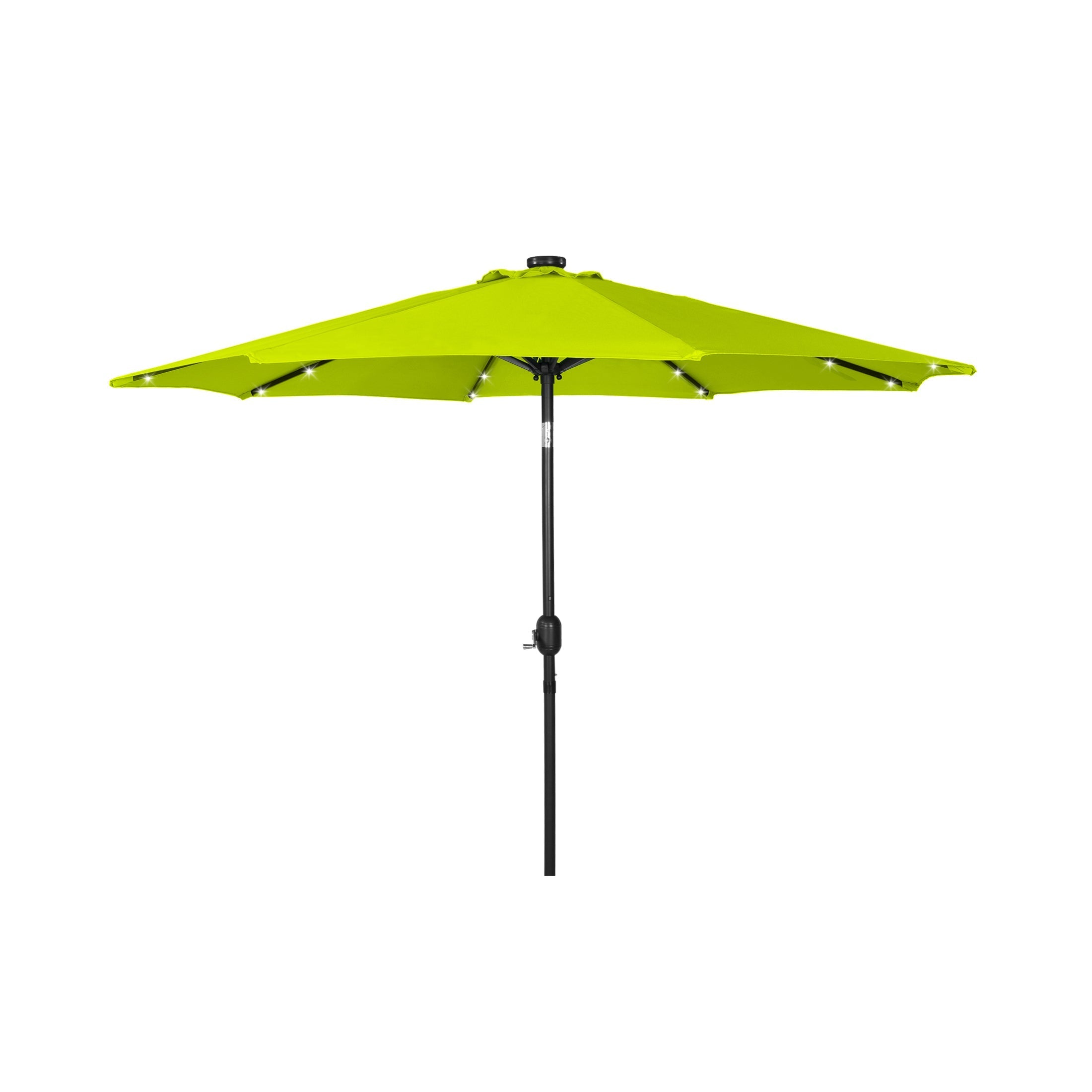  Westin Furniture 9 ft Outdoor Patio Solar LED Market Table Umbrella - Beige - Bonton