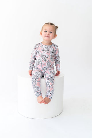 Allie Floral Bamboo 2-Piece Long Sleeve Set