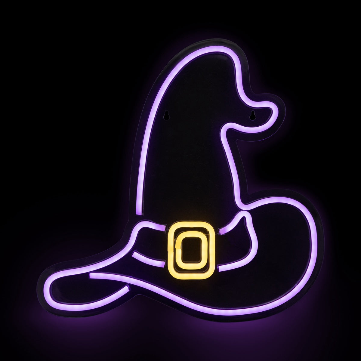  Northlight LED Lighted Neon Style Witch Hat Halloween Window Silhouette - 15