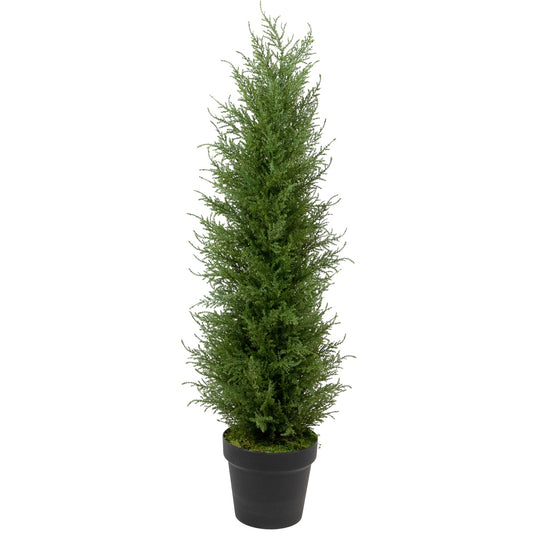 3' Artificial Cedar Pine Petite Arborvitae Tree in Round Pot  Unlit