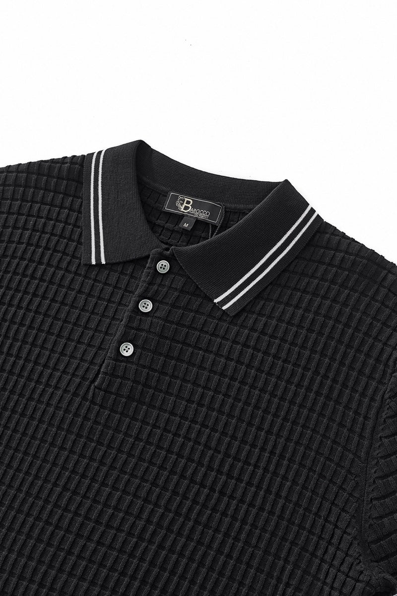 Barocco Refined Motion Polo BLACK - BLACK - Bonton