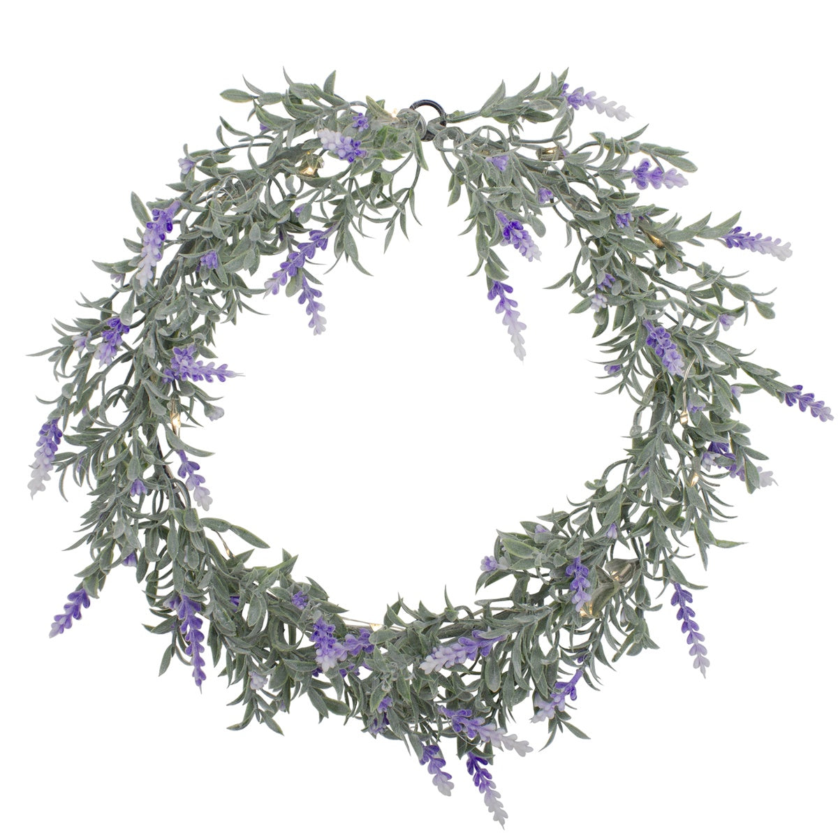  Northlight Pre-Lit Battery Operated Purple Ombre Lavender Spring Wreath- 16