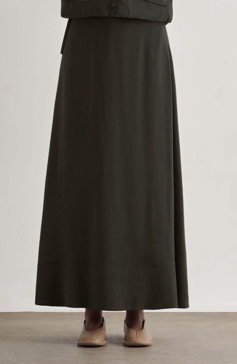  Mizalle Mizalle Maxi Skirt - Anthracite - Bonton