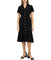 Button up Sharkskin Shirtdress Very Black