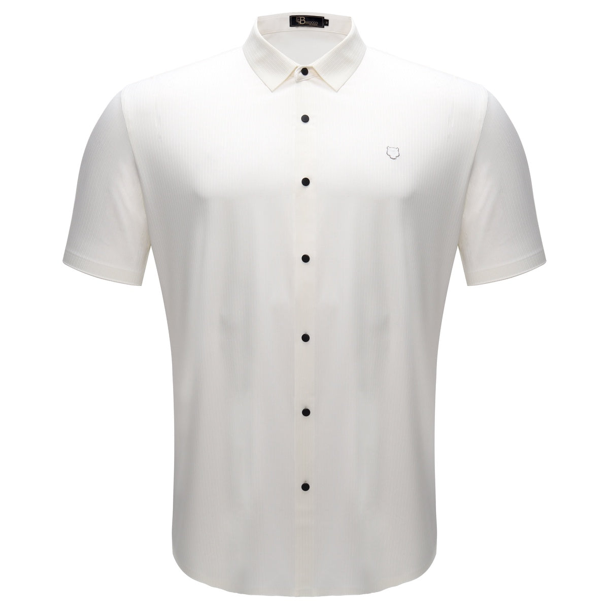  Barocco Apex Spirit Short Sleeve Button-Up WHITE - WHITE - Bonton