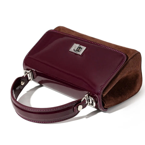 Lili Bag - Mulberry Patent & Suede