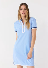 Light Blue Short Sleeve Sport Dress