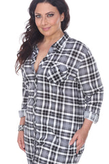 Plus Piper Stretchy Plaid Tunic