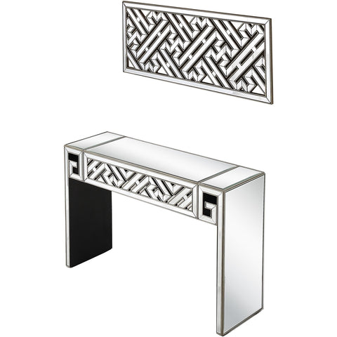 Becket Wall Mirror and Console Table