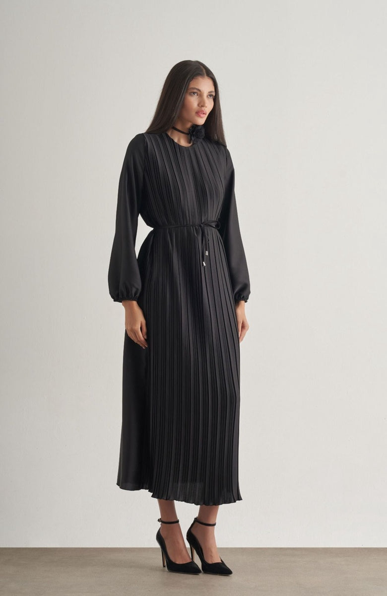  Mizalle Mizalle Maxi Dress - Black - Bonton