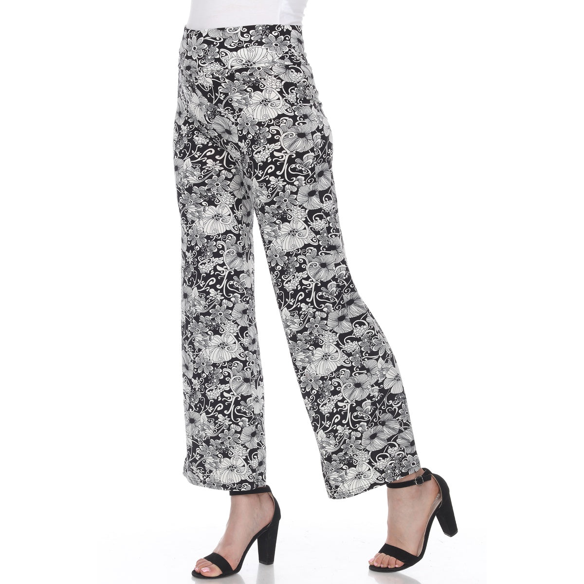  White Mark Floral Paisley Palazzo Pants - XL - Bonton