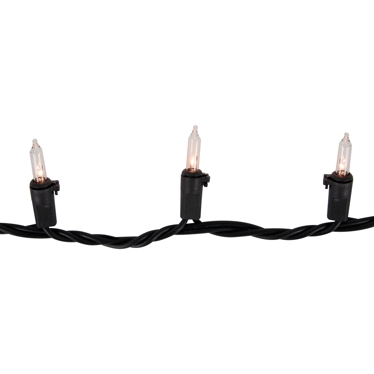  Northlight Mini Christmas String Light Set - Clear - 20.25' Black Wire - 100ct - Default Title - Bonton
