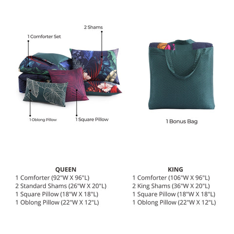 Bebejan Paradise 5 Piece Reversible Comforter Set