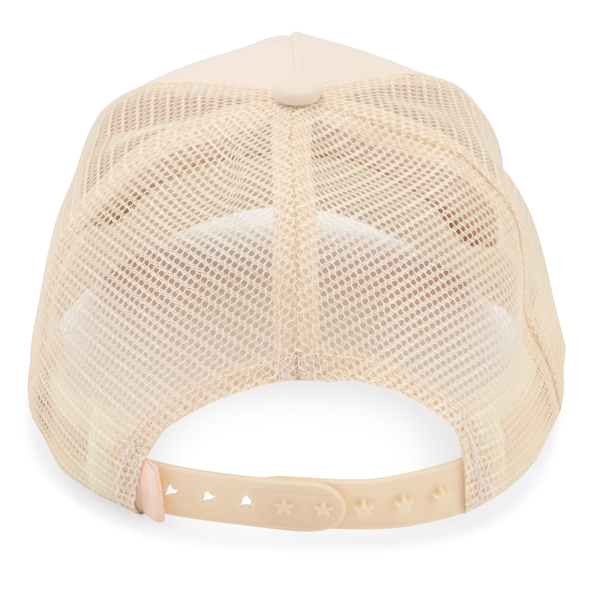  Vintage Havana Vintage Havana Trucker Hat for Women & Men – Cream Beige Mesh & Canvas Adjustable Cap With Embroidered Star - Default Title - Bonton