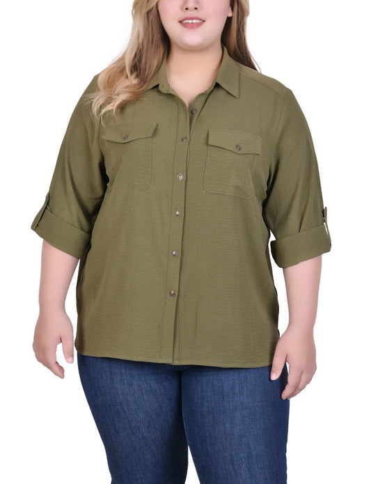 Roll Tab Blouse