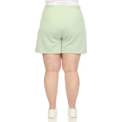 Plus Size Super Soft Drawstring Waistband Sweat Short