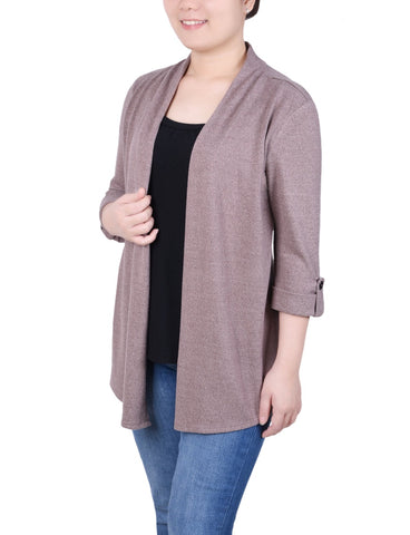 Petite 3/4 Sleeve Two in One Top