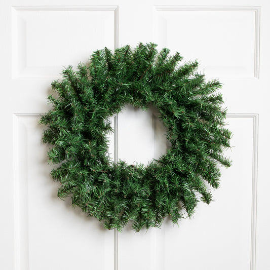 Canadian Pine Artificial Christmas Wreath - 20" - Unlit